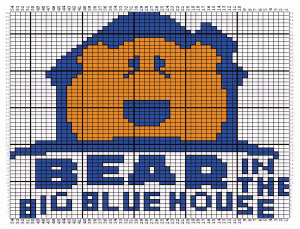 Bear in the Big Blue House knitting chart