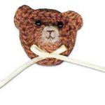 Bear Pin or Fridge Magnet in Crochet