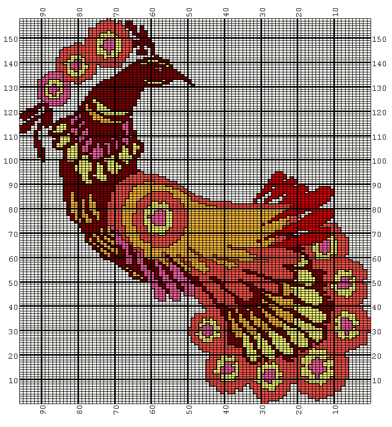 Bird of Paradise: knitting chart