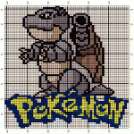 Blastoise Knitting Chart