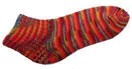 Knitted socks with free pattern