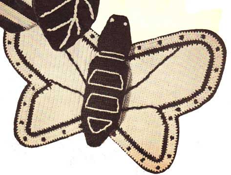 Butterfly shaped potholder