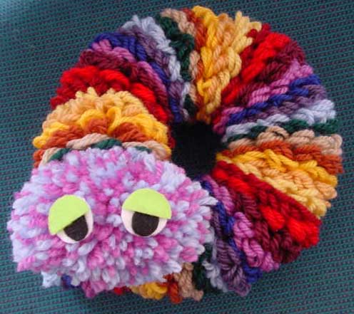 LOOM KNITTING Stitch Patterns - The Caterpillar on Any Loom Round