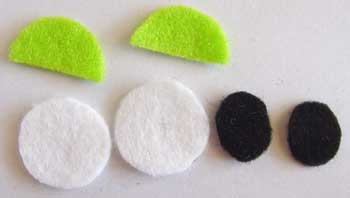 The felt eye pieces