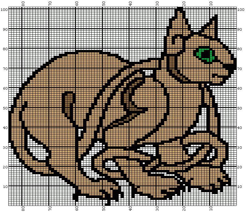 Celtic Cat Knitting Graph