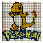 Charmander Pokémon Knitting Chart