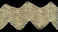 Garter St Chevron With Purl Ridges