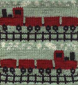 Choo-Choo Afghan Square