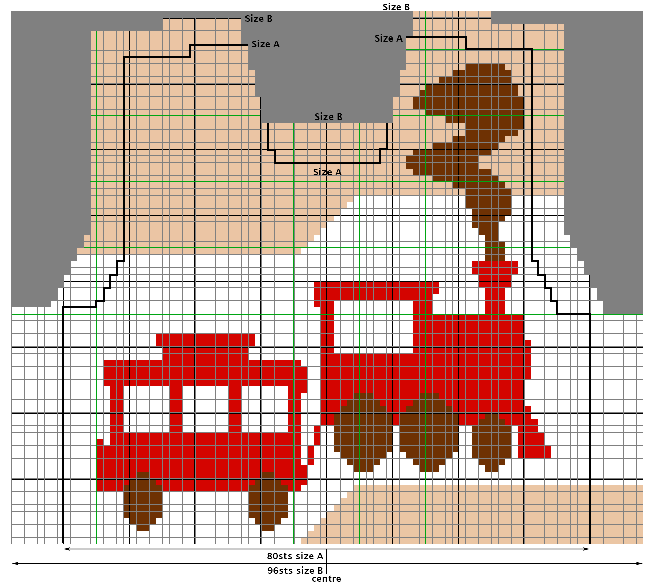 Chart for Chuff-Chuff Train Sweater/Jumper - free knitting pattern