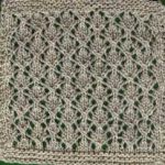 Cables and Lace Afghan: Square #4 by Marilyn Muller