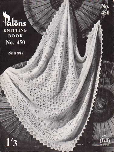 Knitted Shetland baby shawl