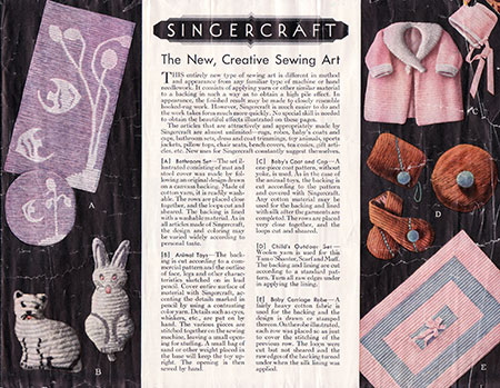 Singercraft instruction booklet