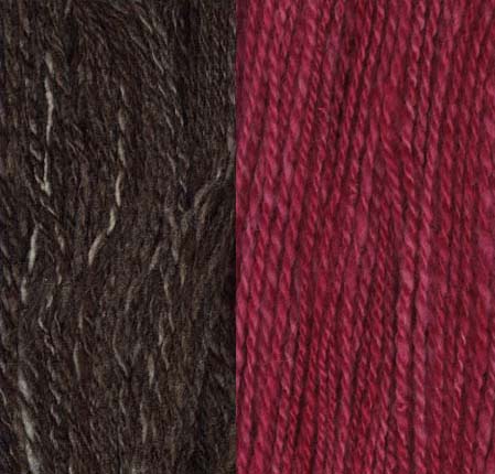 Finised yarn compared to the original