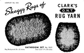 Clark Leaflet 533 with bathroom set fluff rug