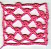 Picot Trellis Stitch Bookmark in Crochet
