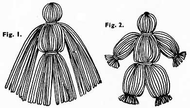 How to make the yarn dolls