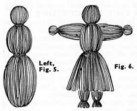 How to make the yarn dolls