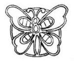 Cutwork Butterfly Motif c1940