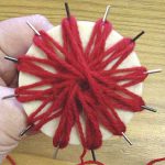 Winding the Yarn on a Flower Loom