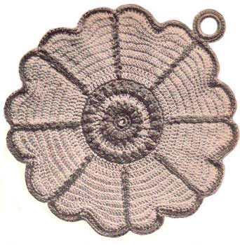 Daisy shaped pot holder