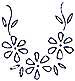 Floral spray embroidery designs