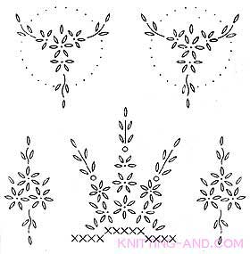 Floral spray embroidery designs