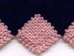 Diamond Garter Stitch Edging