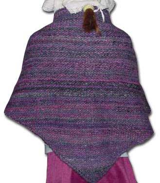 Back of the dishcloth shawl