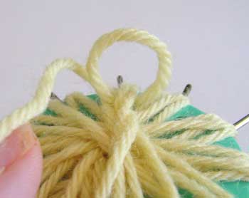 Anchoring the yarn
