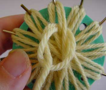 Anchoring the yarn