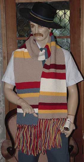 Doctor Who striped scarf