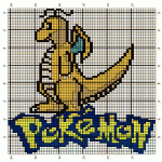 Dragonite Pokémon Knitting Chart