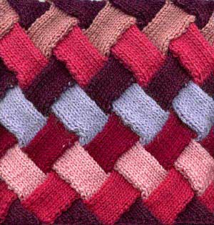 Entrelac Afghan Square