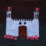 Oddball Sampler Afghan Square #39: Fairy-Tale Castle