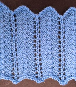 Chevron knitting pattern