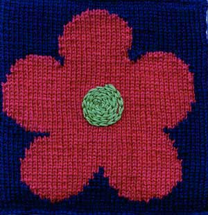 Flower Power Afghan Square