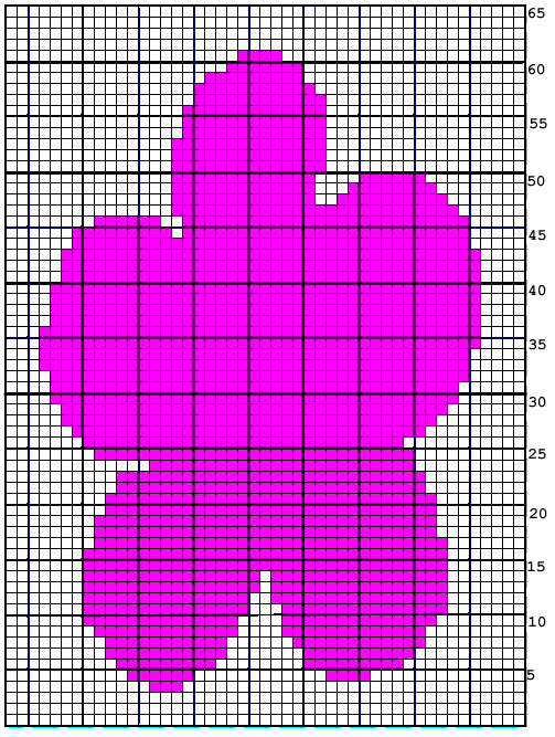Flower Power Intarsia Chart