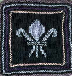 Fleur de Lys Afghan Square