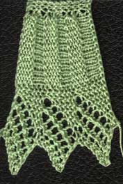 Fluted lace border