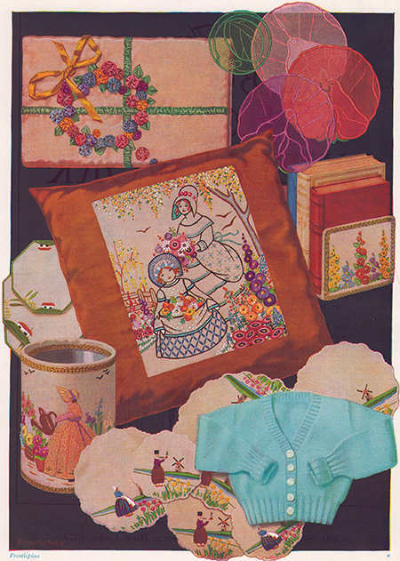 Vintage embroideries from the good needlework gift book, number one