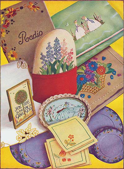 Vintage embroideries from the good needlework gift book, number two