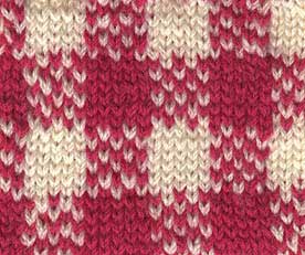 Knitted Gingham Swatch