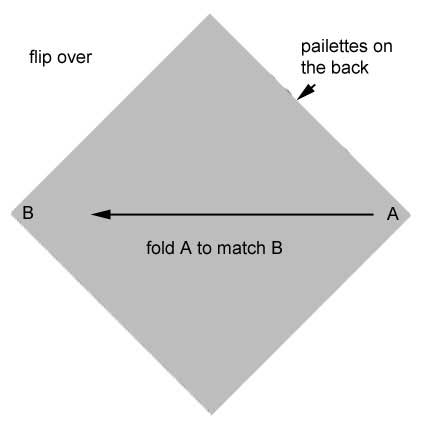 Knit slipper diagram