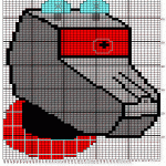 K9 from Dr Who Knitting Chart