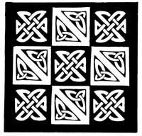 Nine patch celtic knot machine embroidery design