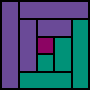 Log cabin color diagram