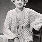 Lois Dressing Jacket in Crochet