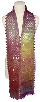 Lace knit scarf with free knitting pattern