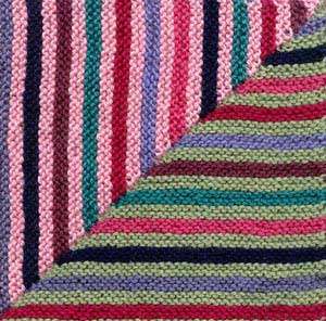 Magic Stripes Afghan Square