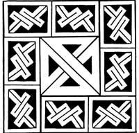 Celtic maze machine embroidery design